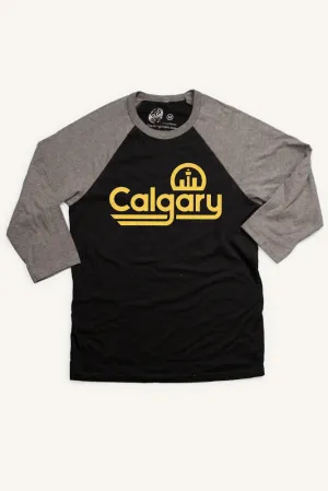 Retro Calgary Baseball Shirt (Unisex) Casual Layer Wear
