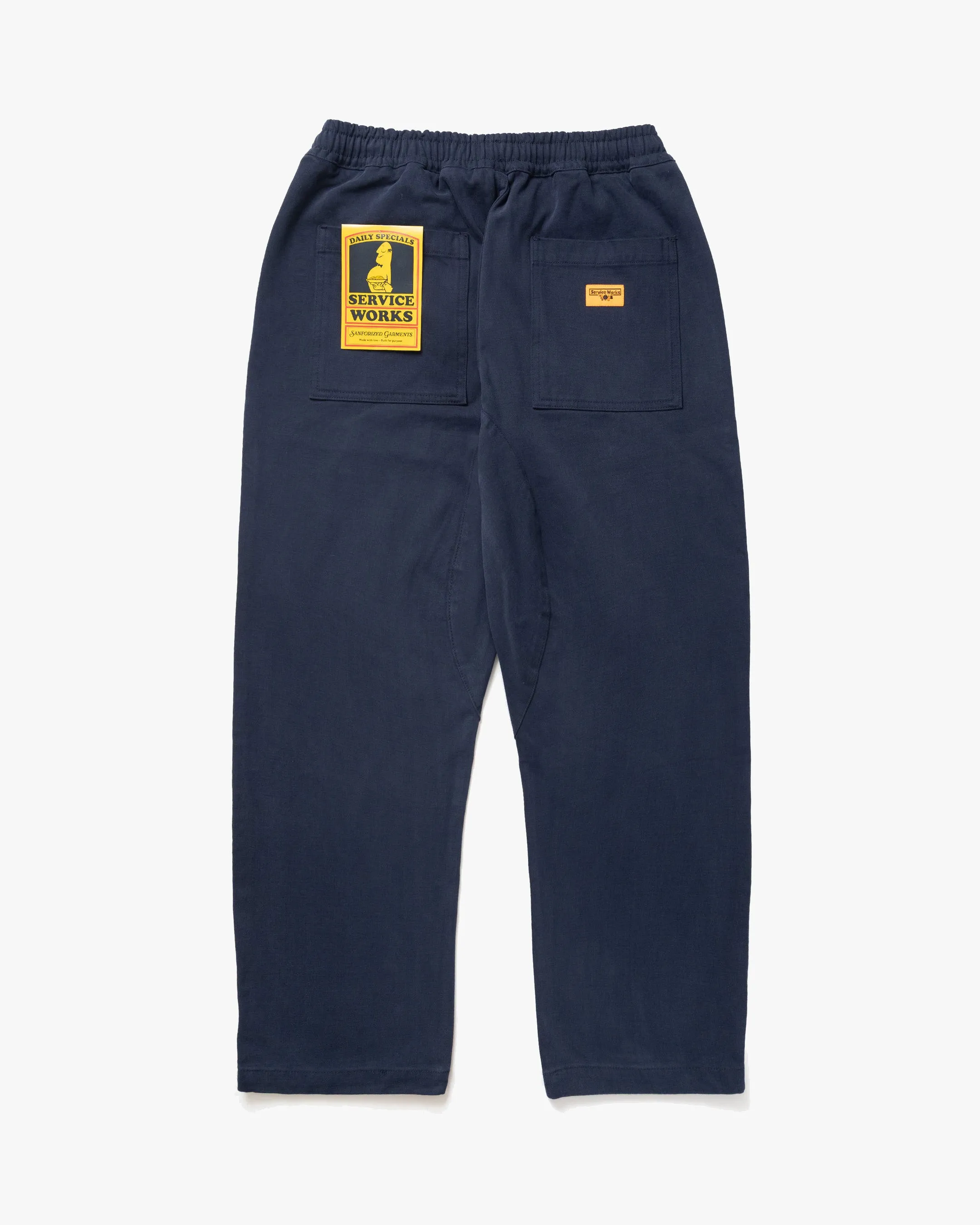 Everyday Comfort Customizable Fit Service Works Moleskin Chef Pant - Dark Navy