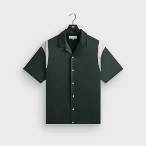 &Kin Washed Satin Landon Souvenir Shirt - Stadium Double Buttons