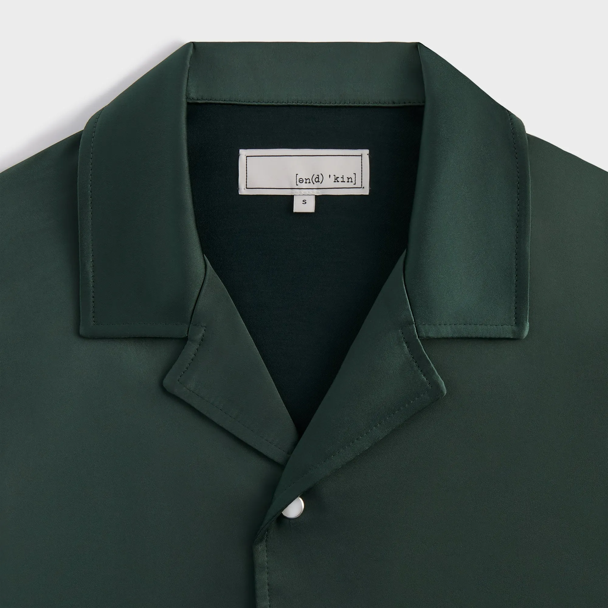 Eco Friendly Material &Kin Washed Satin Landon Souvenir Shirt - Stadium