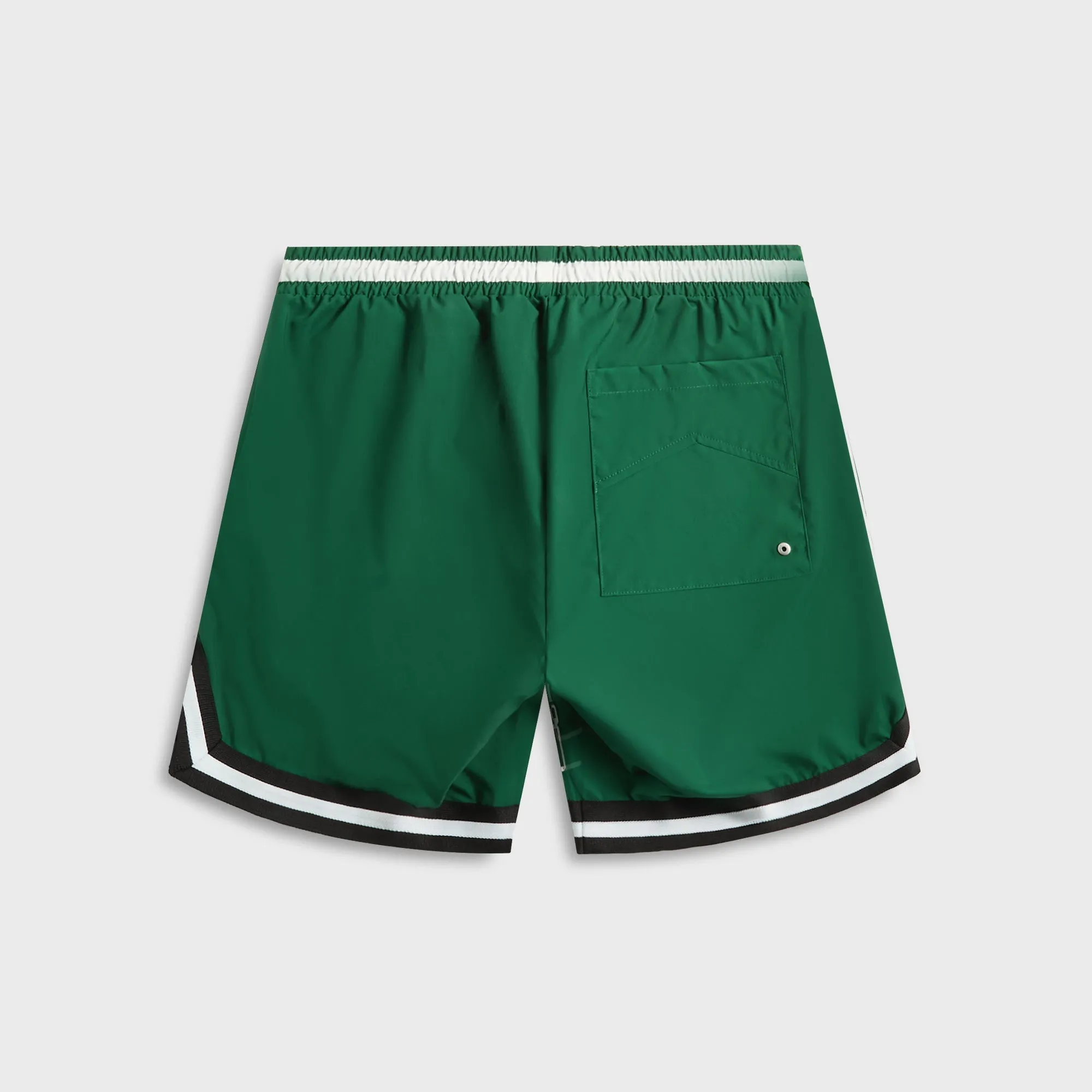 Rhude Logo Basketball Swim Short - Forest Green / Black / White prom night finance industry