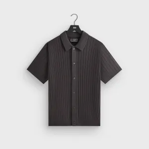 Seamless Design Soft Shell Kith Rhys Knit Stripe Buttondown - Shift