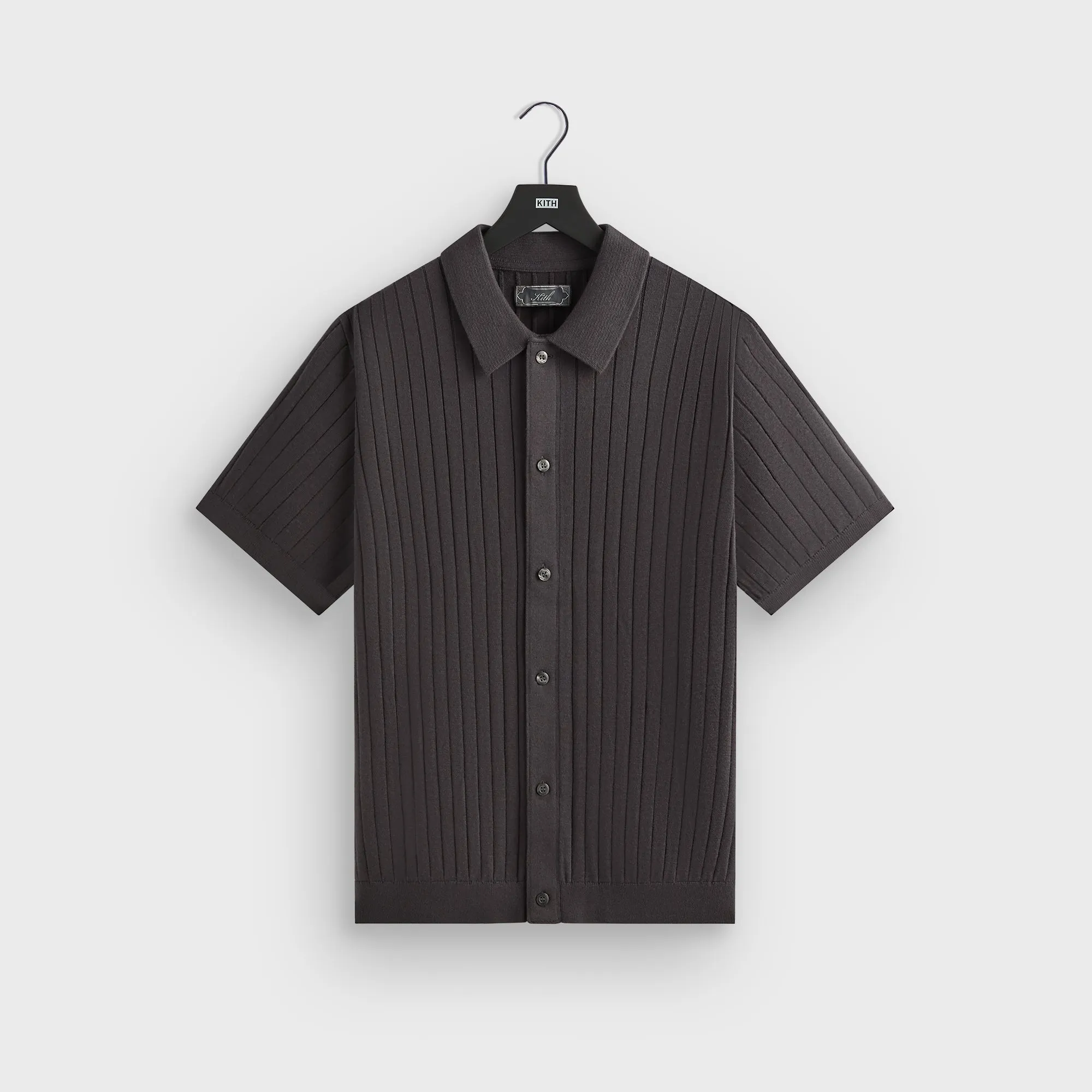 Seamless Design Soft Shell Kith Rhys Knit Stripe Buttondown - Shift