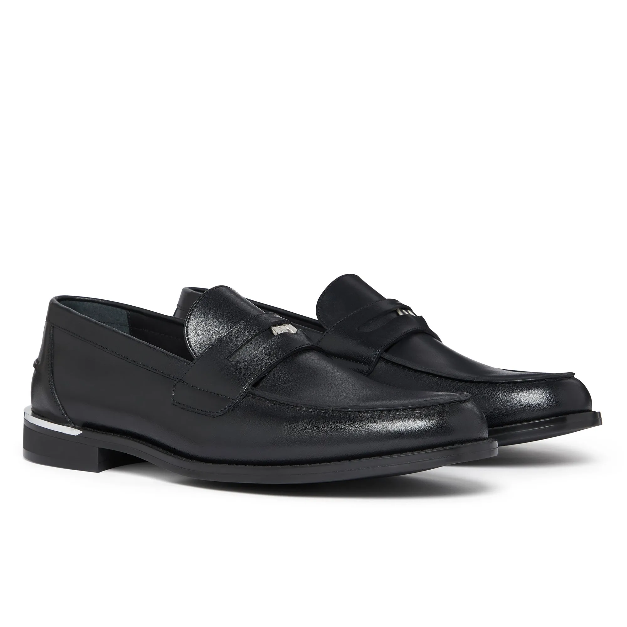 Rockwell Penny Loafer Black Wide Width Option Guard Walk