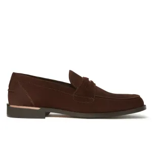 Air Breeze River Side Rockwell Penny Loafer Brown Suede