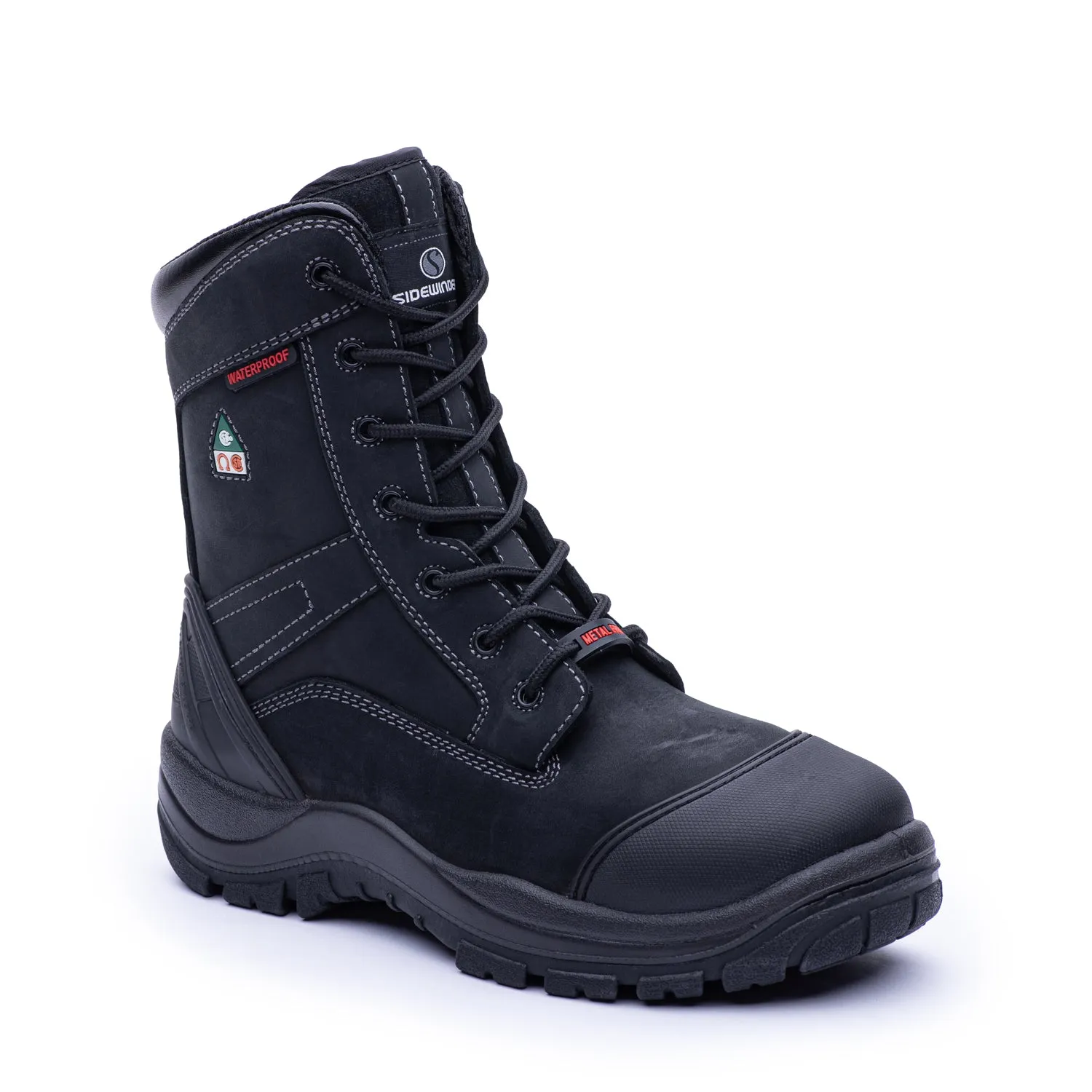 Metallic Edge Rogue Black 8" Composite work boots - 851