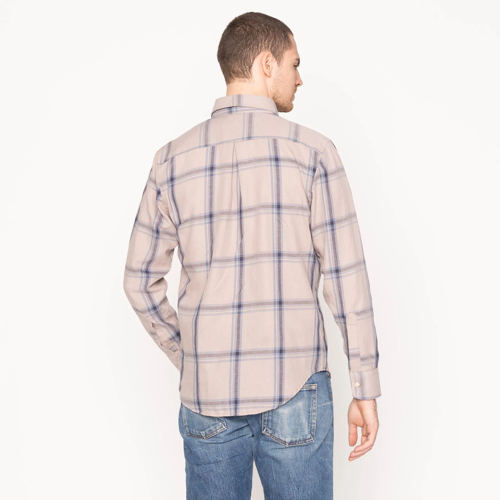 Easy Shirt - Hemp Blend Check - Sand Stylish Element Timeless Appeal