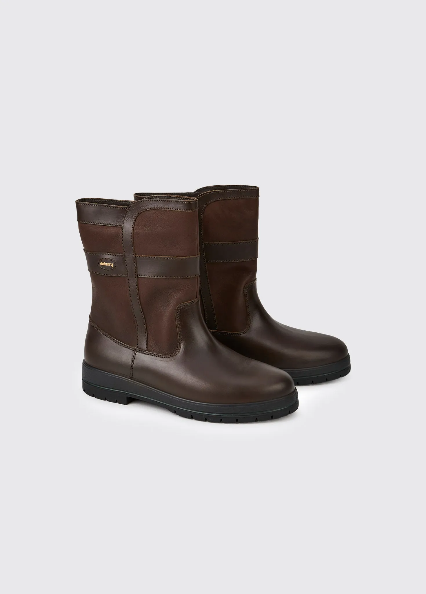 Roscommon Men's Short Rain Boot - Mocha Protective Finish Hiking Trails