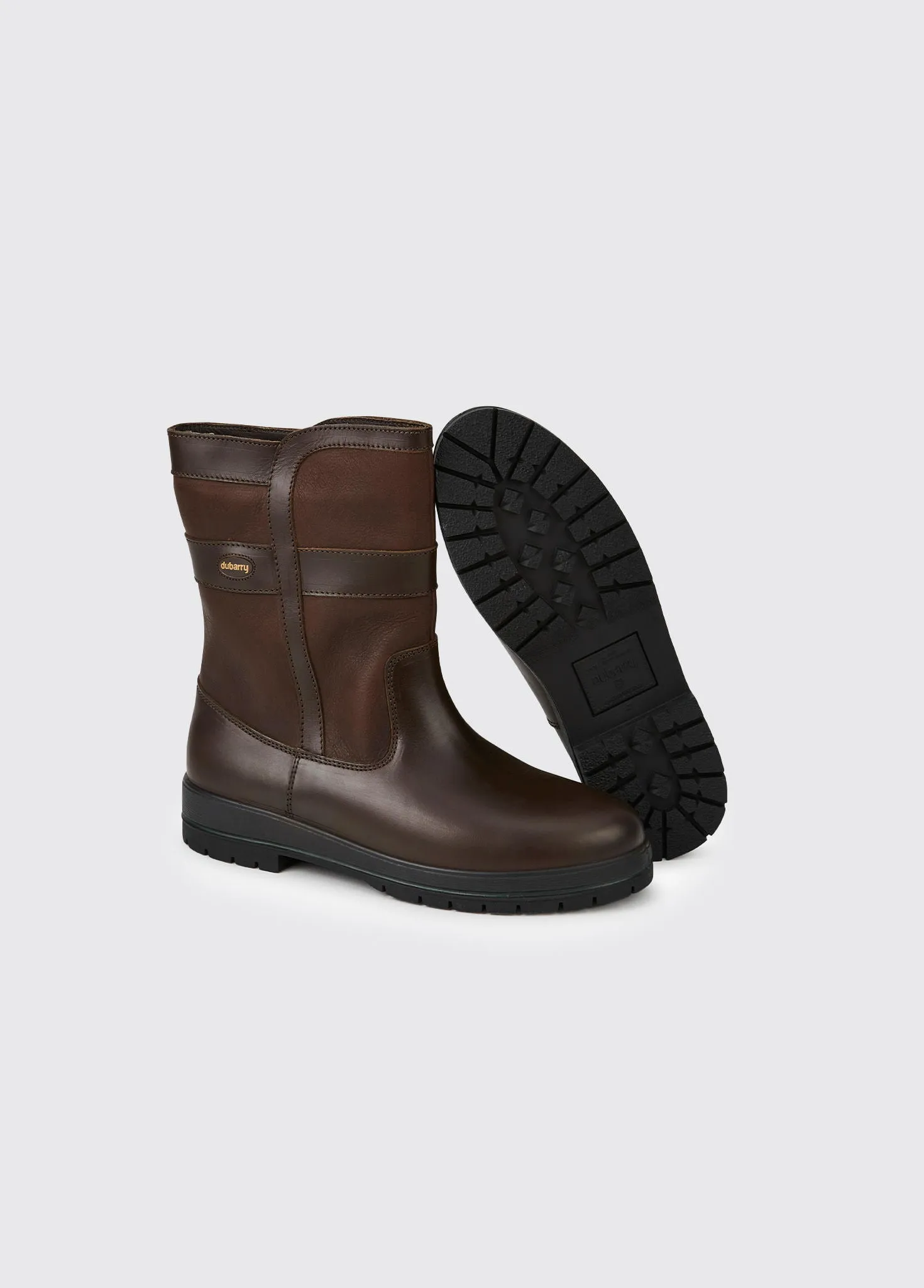 Roscommon Men's Short Rain Boot - Mocha Textured Grip Pattern