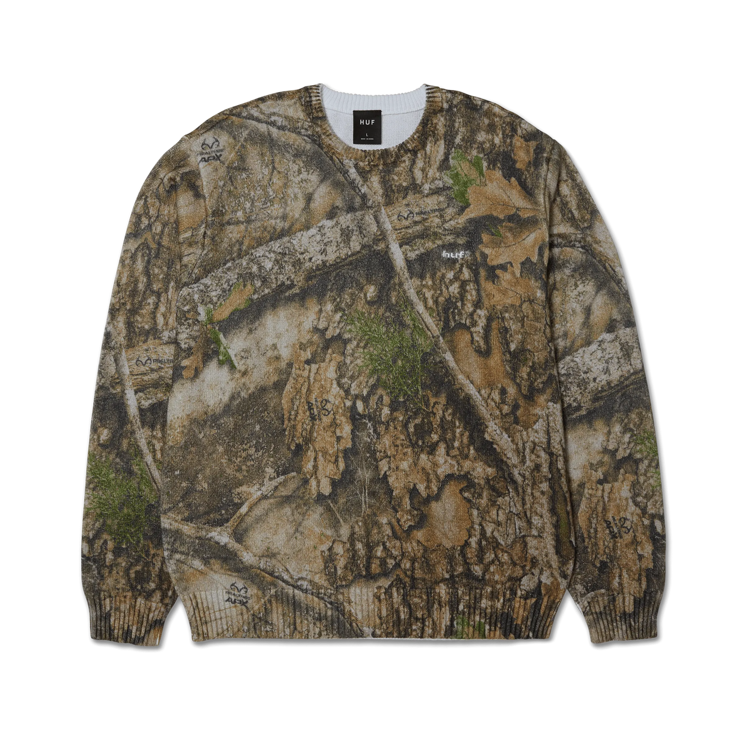 Huf x Realtree Crewneck Sweater Ribbed Cuffs