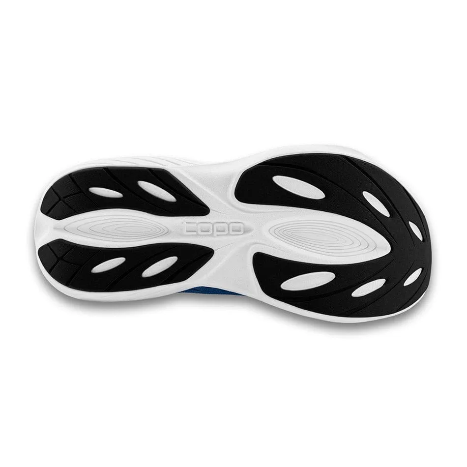 odor - control shoes Flex Notch Topo Atmos Men's Running Shoes Navy/White AW24