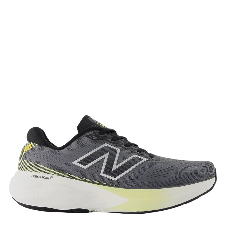 temperate - climate shoes track runner's shoe chance New Balance Men's 880 V15 Running Shoes in Black/Winter Grass/Castlerock AW25