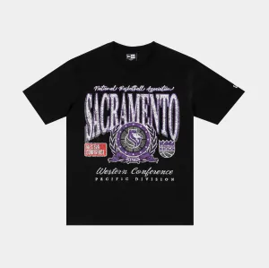 Sporty Appeal Sacramento Kings Oversized Mens Short Sleeve Shirt (Black/White)