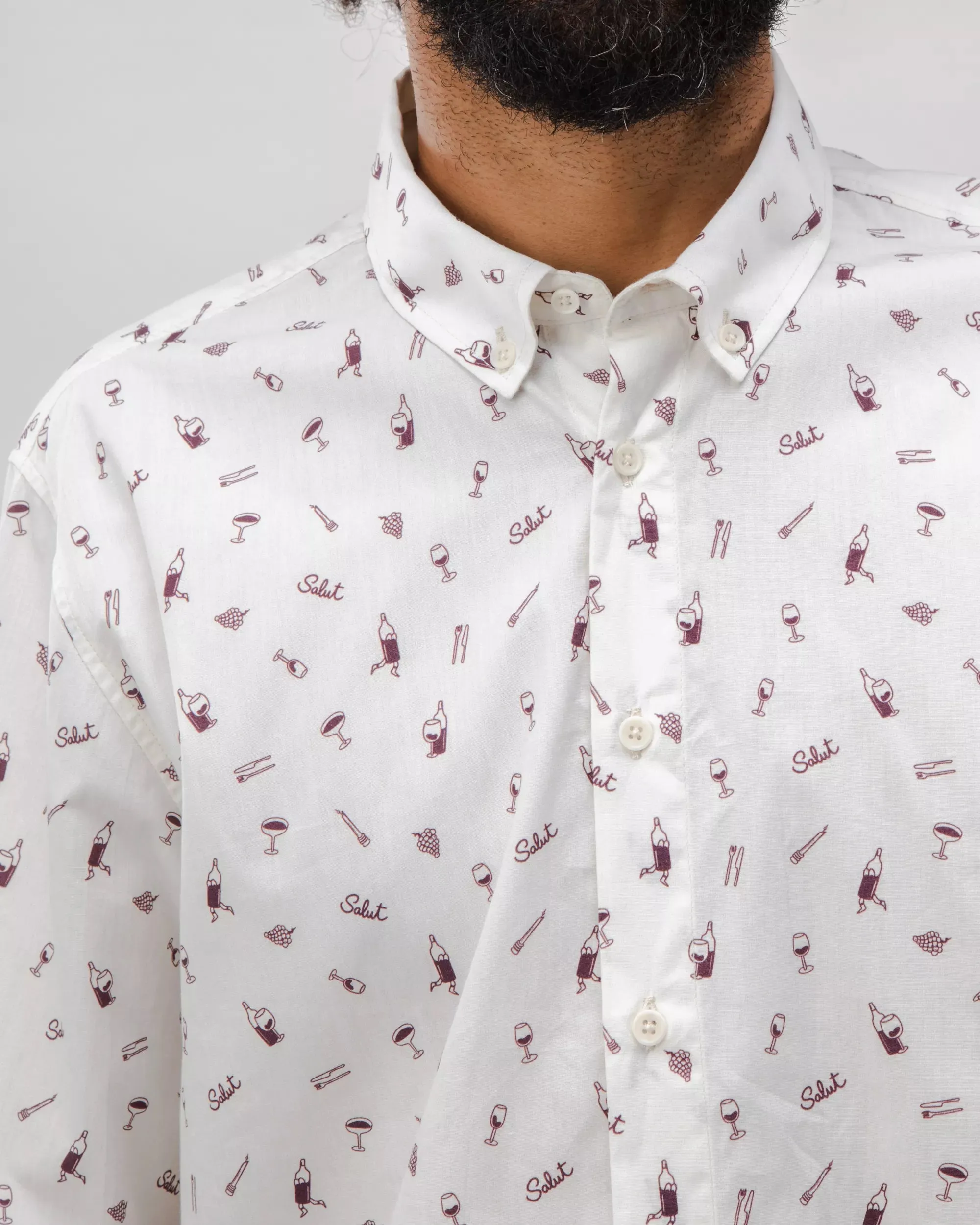 Salut Cotton Shirt Ecru Conference Appropriate Reinforced Seams