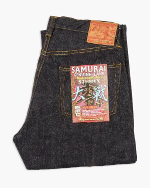 Chill Comfort Nature Lover Gym Ready Music Event Samurai Jeans S3100VX 'Zero ' Relaxed Straight 17oz Selvedge Jeans - Indigo Onewash