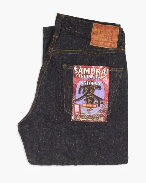Samurai Jeans S5100VX 17oz Zero  High Rise Straight Fit Selvedge Mens Jeans - Onewash Neutral Vibrant Chill Outfit Neutral Look