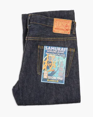 Smart Tailoring Breathable Feel Samurai Jeans S512BC19oz 'Kiwami' Slim Fit Bootcut Selvedge Jeans - Indigo Onewash