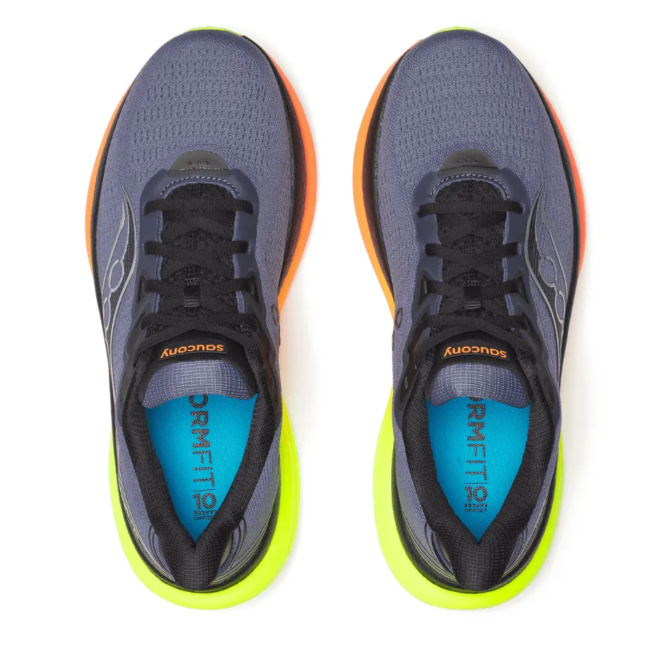 Lightweight Cushioning System Stable Fit Saucony Men's Triumph 23 Running Shoes in Shadow/Vizi AW25