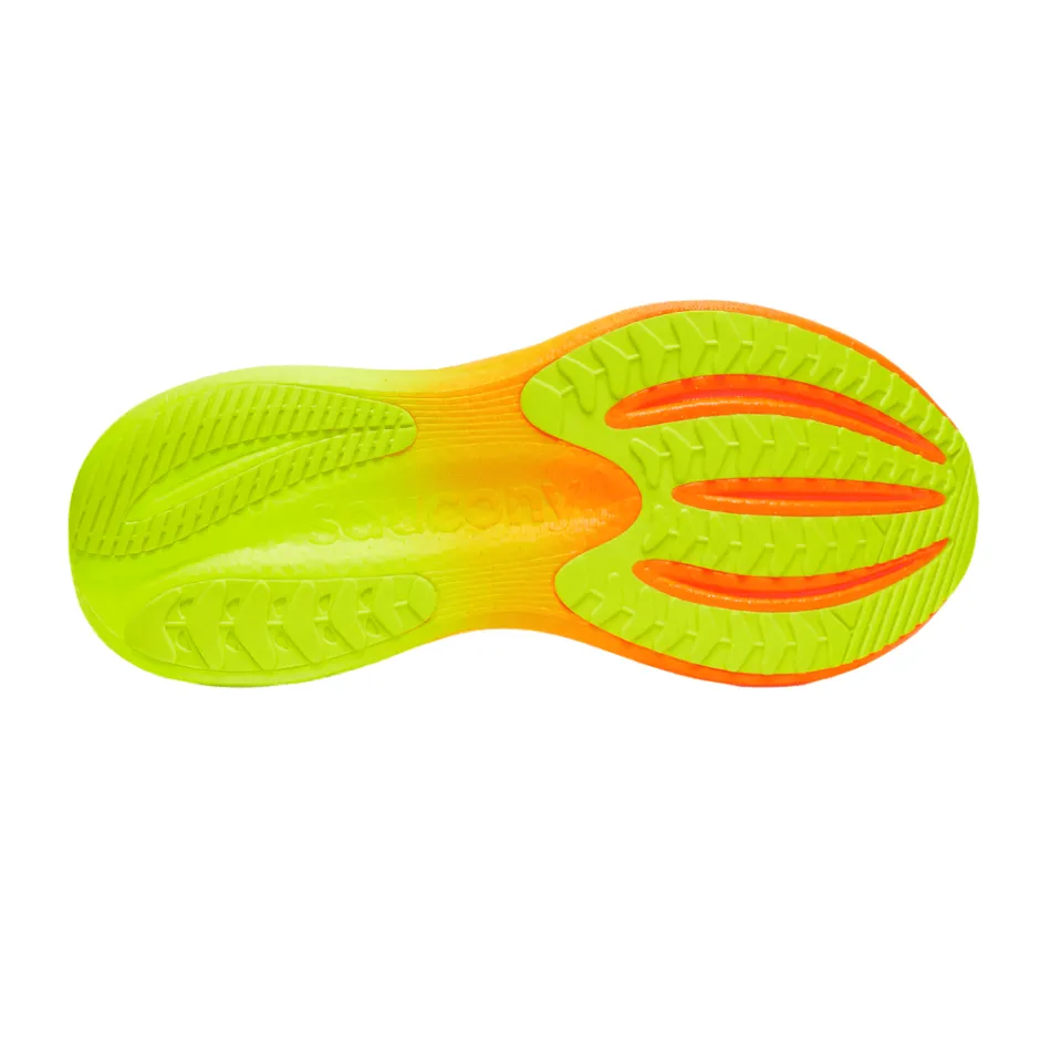 Continuous Flex Sole rollerblading shoes Saucony Men's Triumph 23 Running Shoes in Shadow/Vizi AW25