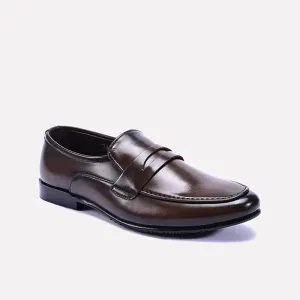 Luxury Look Savage Brown Dress Penny Loafers 0111124