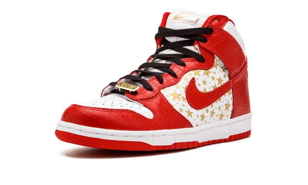 SB Dunk High Pro "Supreme - Red Stars (2003)" Stable Heel