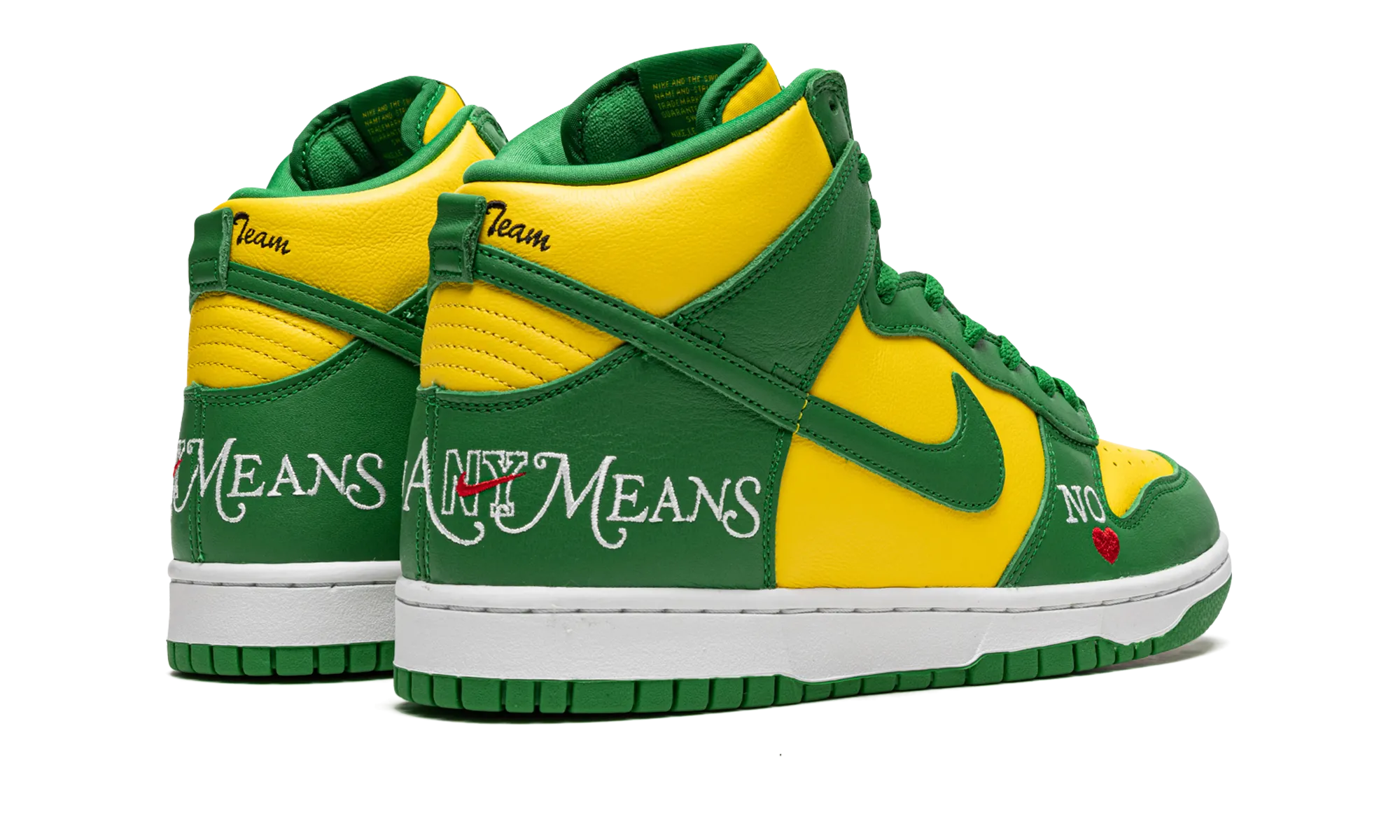 Sport Step Speed Gear SB Dunk High "Supreme - By Any Means - Green/Yellow"