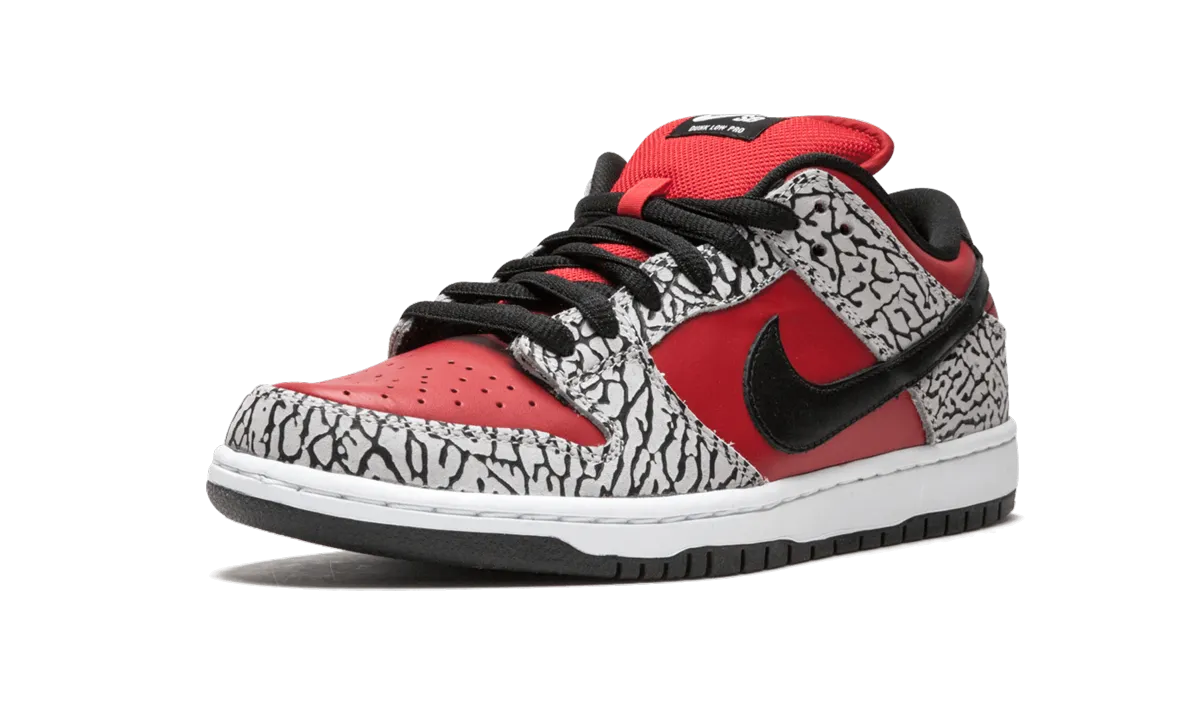 SB Dunk Low Premium "Supreme - Red Cement" Smooth Flex