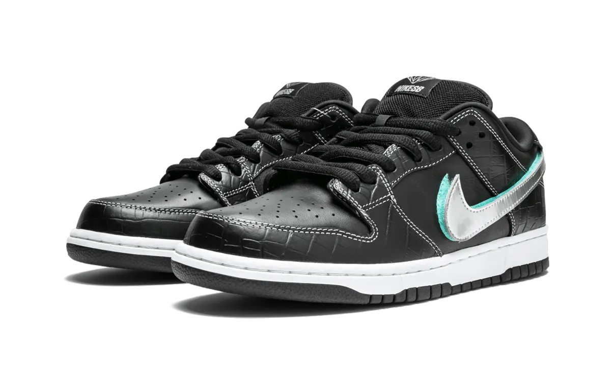 SB Dunk Low Pro OG QS "Black Diamond" Everyday Flex Skateboarding Comfort