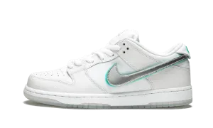 SB Dunk Low Pro OG QS "Diamond Supply White" Reinforced toe Reinforced Seams
