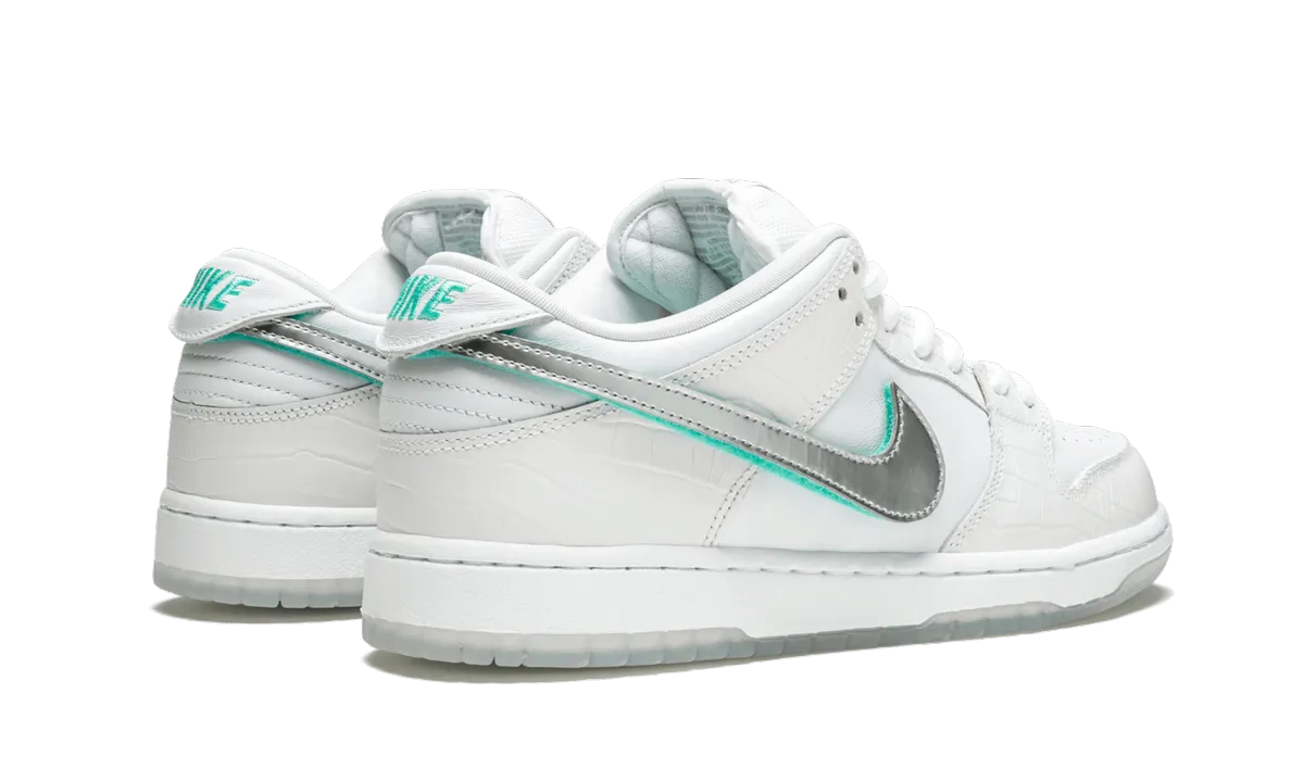 Quick Drying All Purpose SB Dunk Low Pro OG QS "Diamond Supply White"