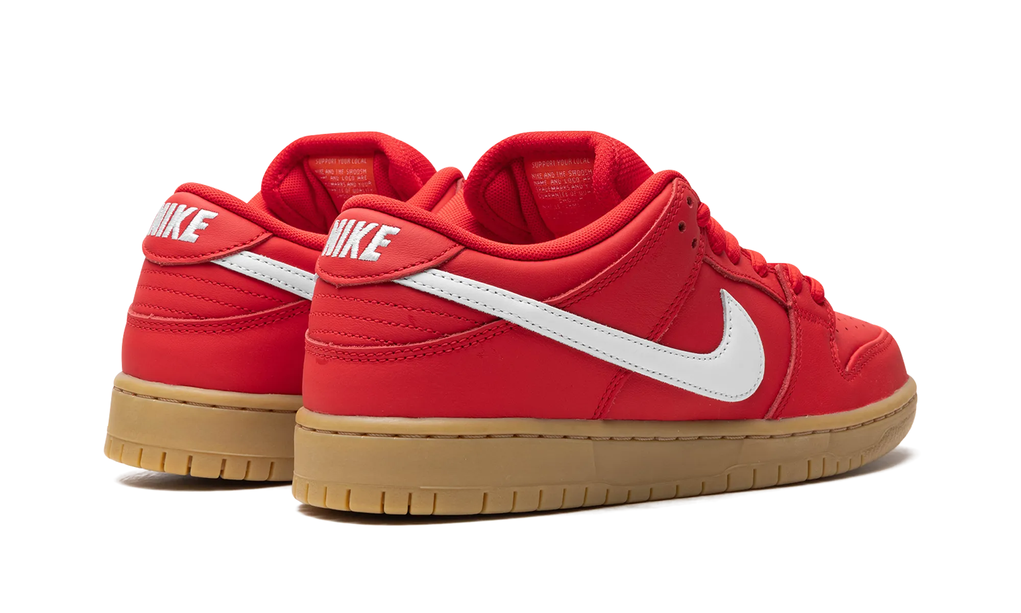 SB Dunk Low Pro "University Red Gum" Street Action