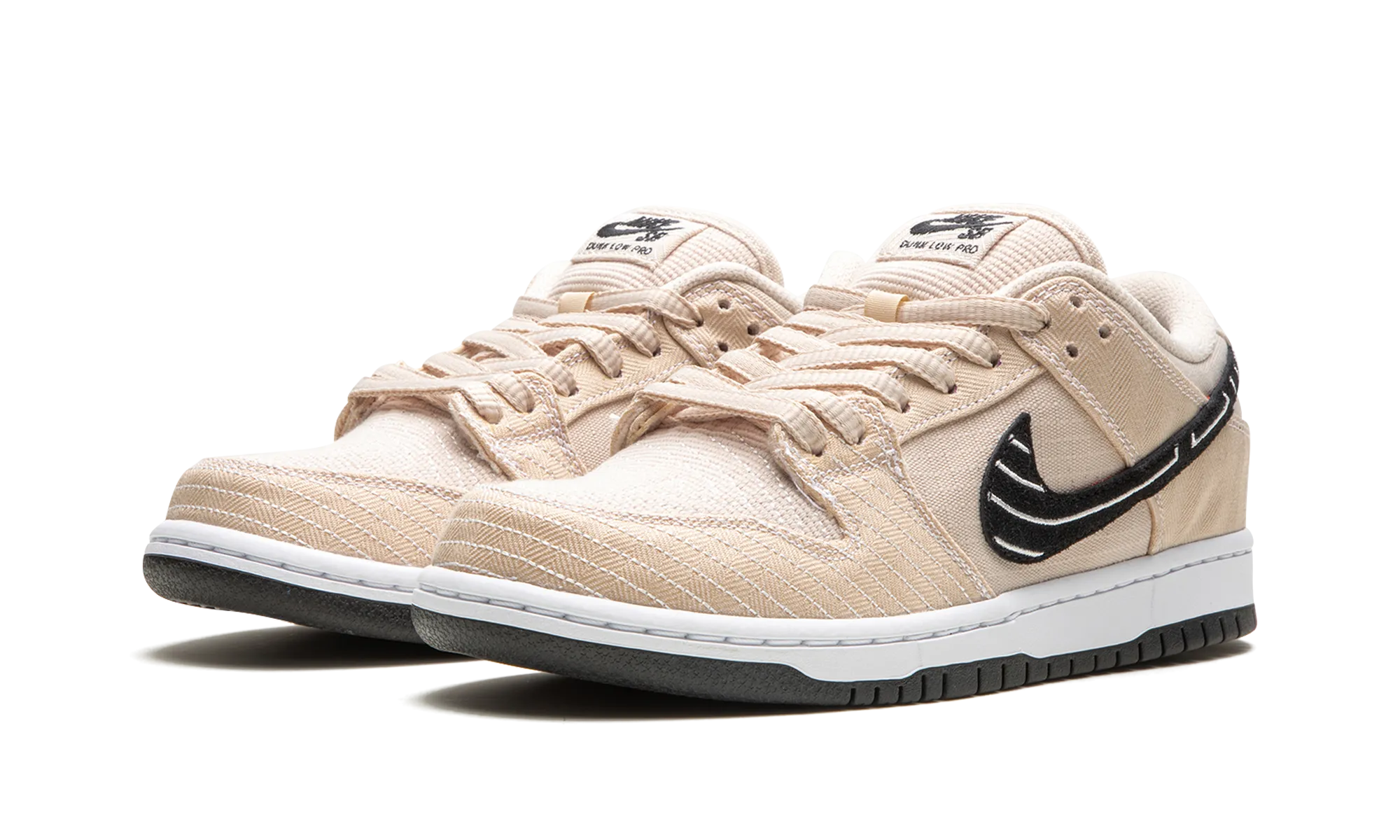 SB Dunk Low "Albino & Preto - Jiu Jitsu" Speed Ready Leather Material