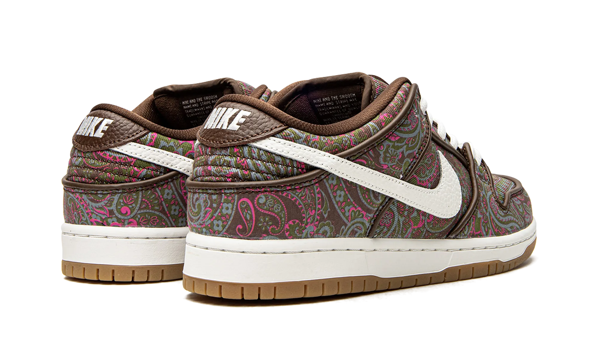 All Day Wear Free Action SB Dunk Low "Paisley Brown"