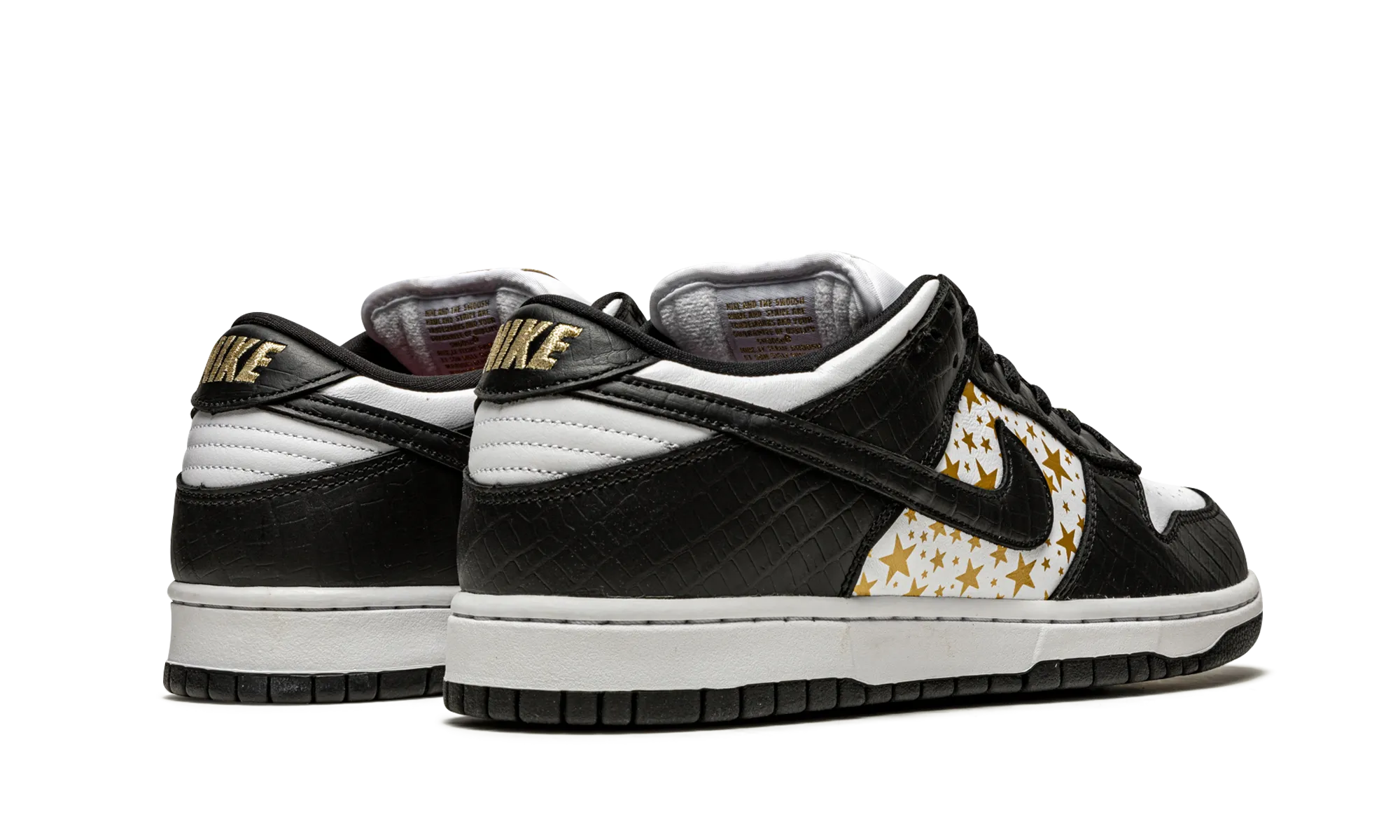 SB Dunk Low "Supreme - Stars - Black" Light Pace