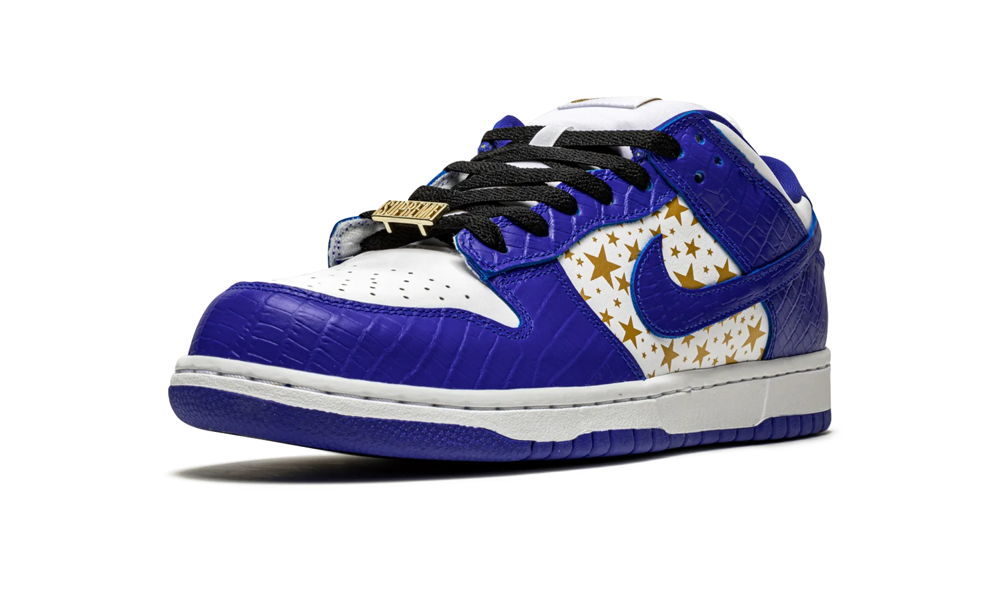 Supportive Skate Performance SB Dunk Low "Supreme - Stars - Hyper Blue"