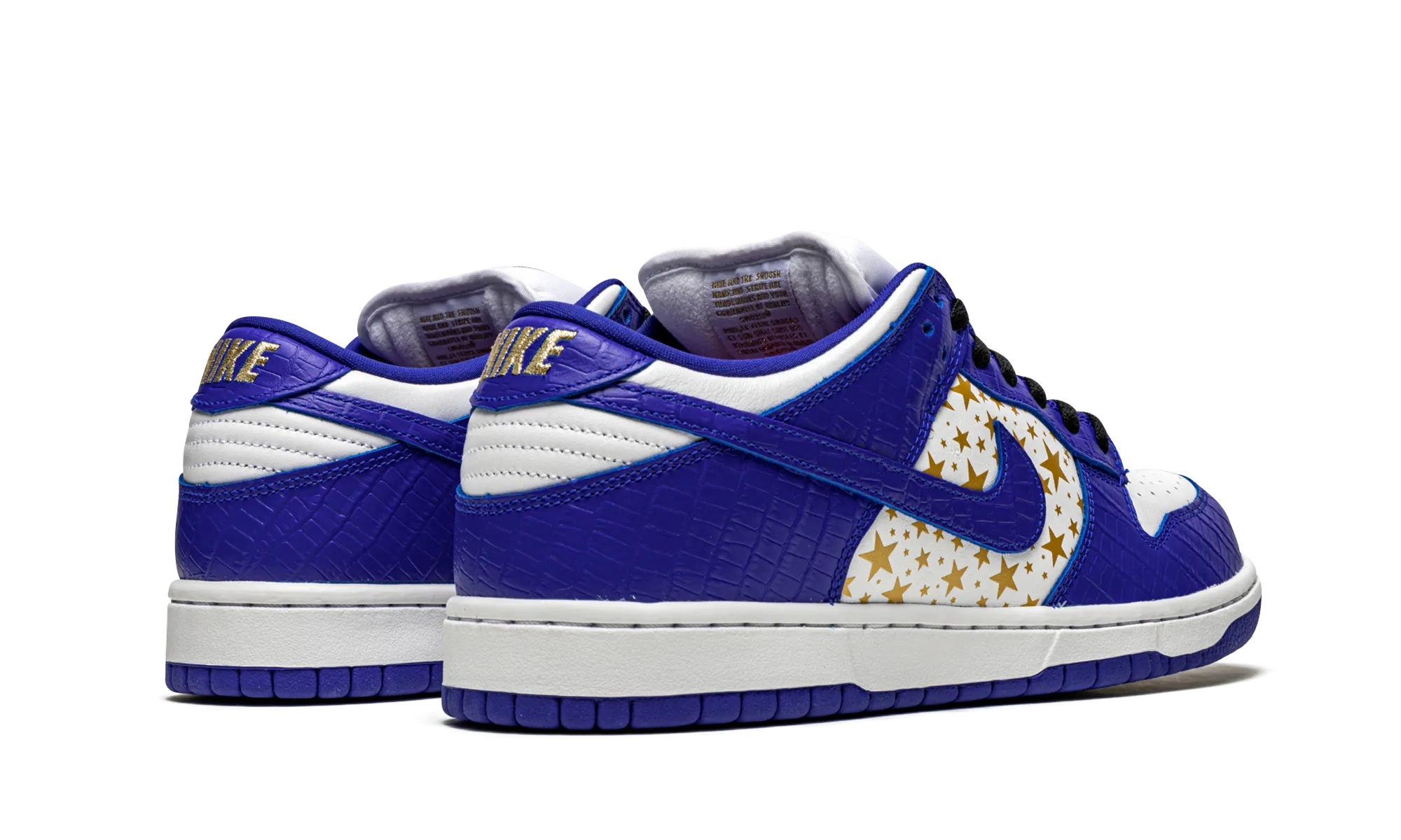 SB Dunk Low "Supreme - Stars - Hyper Blue" Slip On