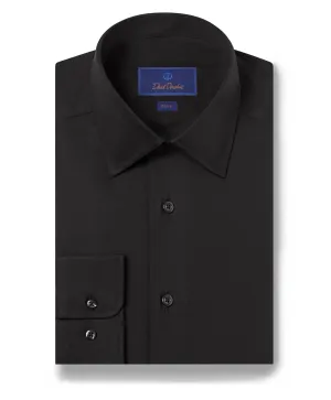 SBCSP4130002 | Black Super Fine Twill Dress Shirt Chic Layer