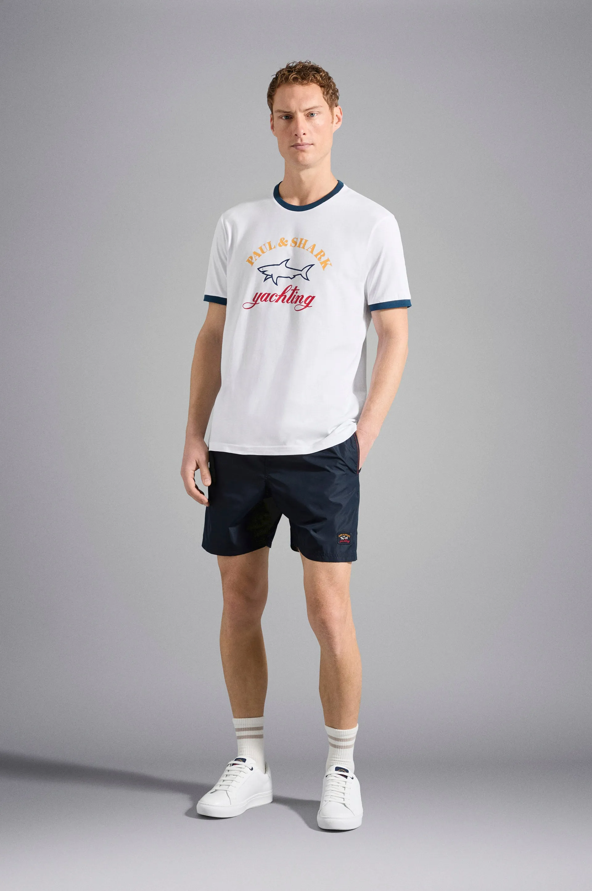 ID24304-Paul Shark Navy Beach Short Breezy Design Moisture Wicking Technology