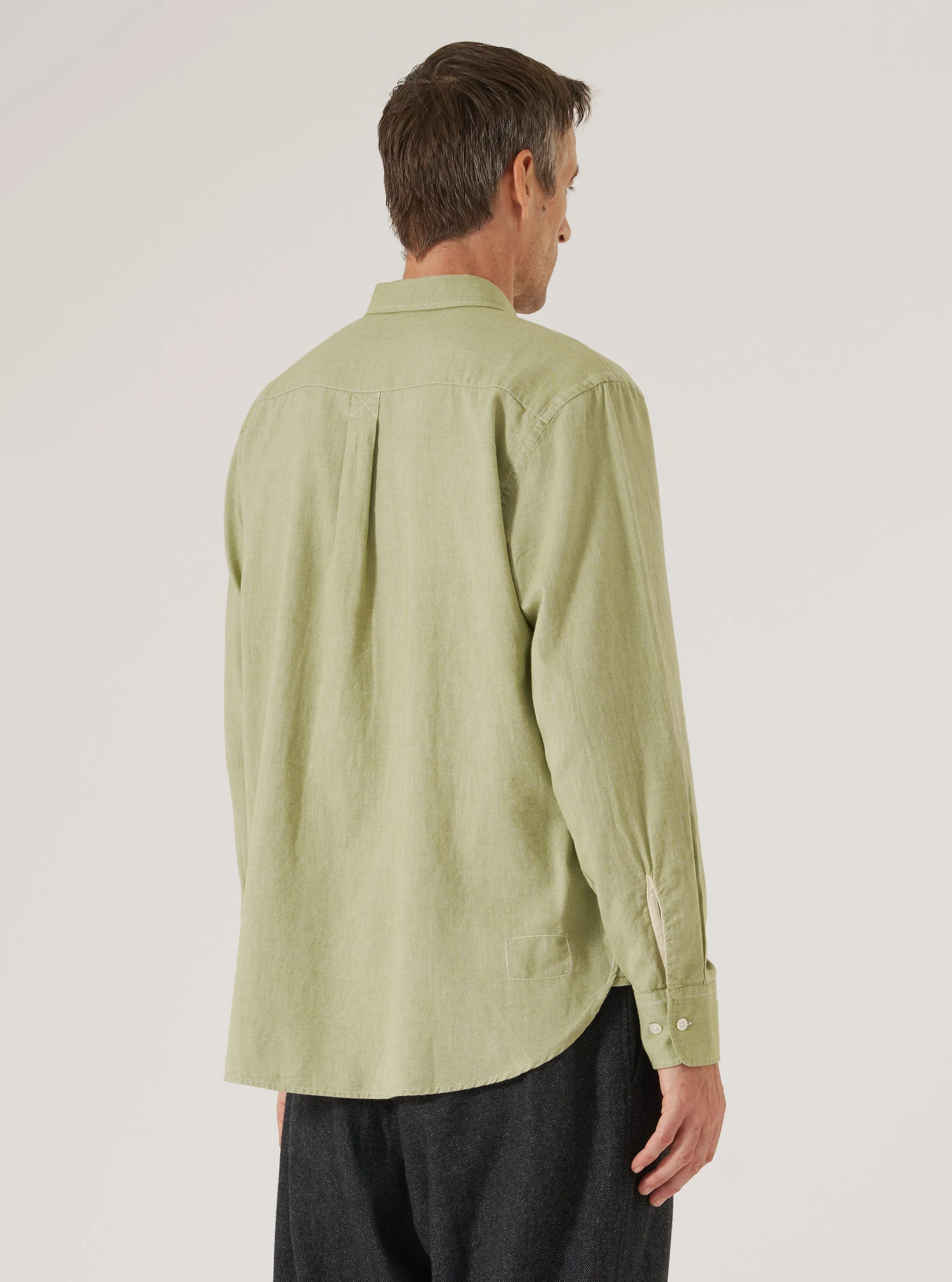 youth trend Green Neptune Cotton Lazy Day Shirt