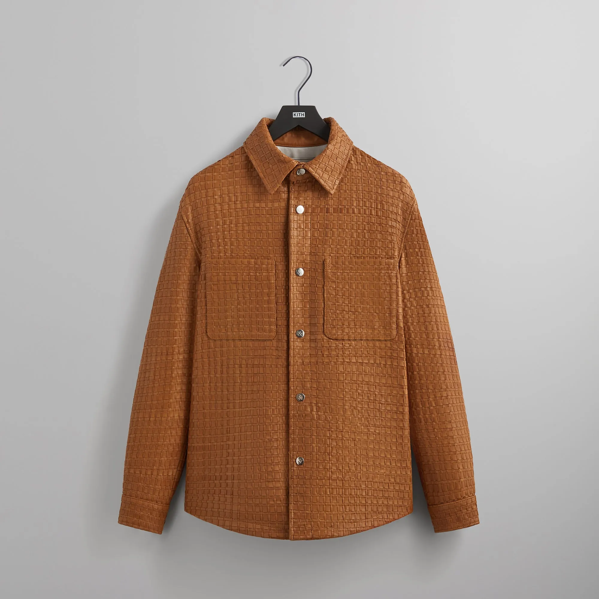 &Kin Woven Leather Apollo II Shirt - Tool Rain Guard Full Zip Closure