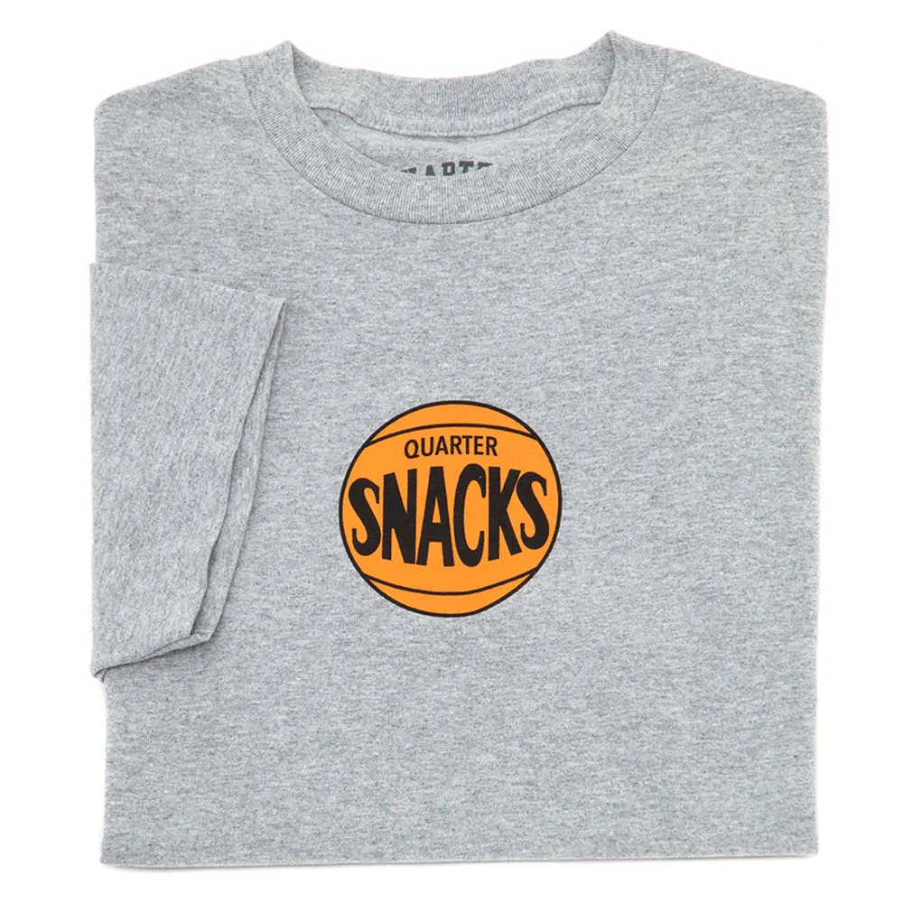 Simple and Light Sporty Layers Bball Logo S/S T-Shirt (Heather Grey) (S)