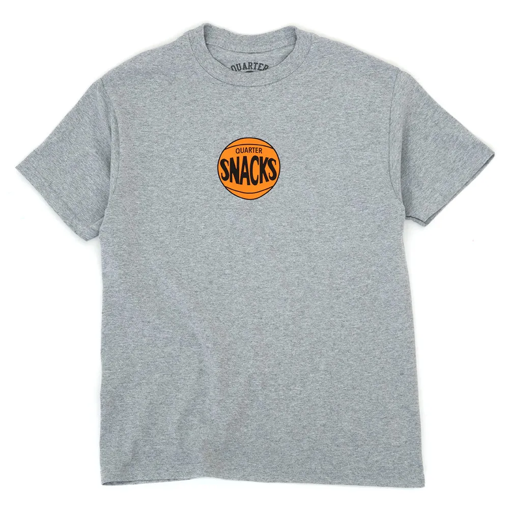Bball Logo S/S T-Shirt (Heather Grey) (S) Minimalist Design Cozy and Soft