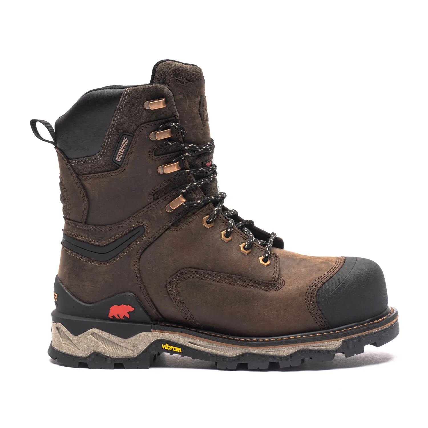 Eco Material Functional Minimalist Neragon Men's 8" Composite Toe Work Boots 1304DB