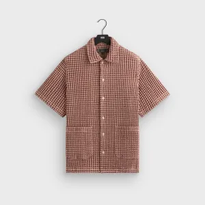 Kith Geometric Diamond Short Sleeve Boxy Collared Overshirt - Bitters Breathable Outer Shell