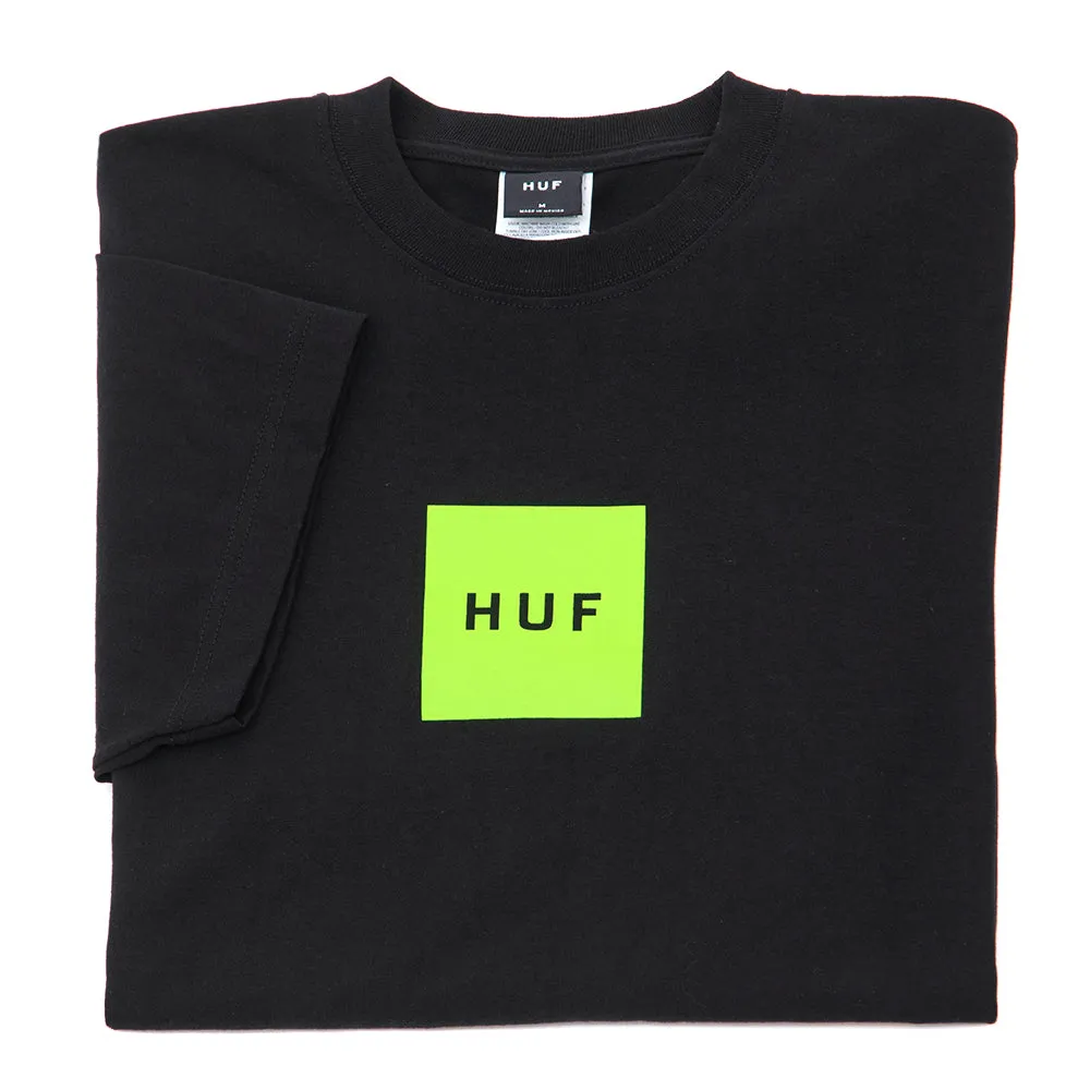 Set Box S/S T-Shirt (Black) (S) Classic and Comfy