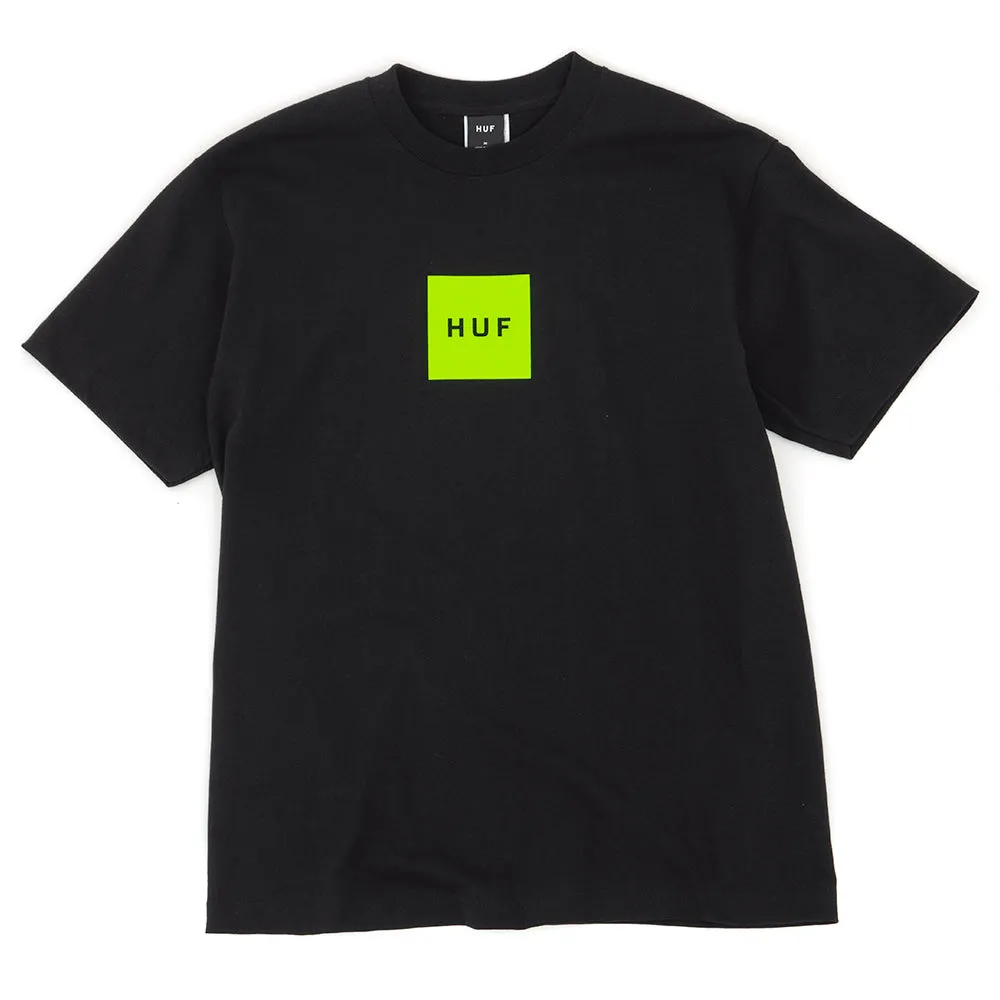 Set Box S/S T-Shirt (Black) (S) Running Gear Comfy Essentials