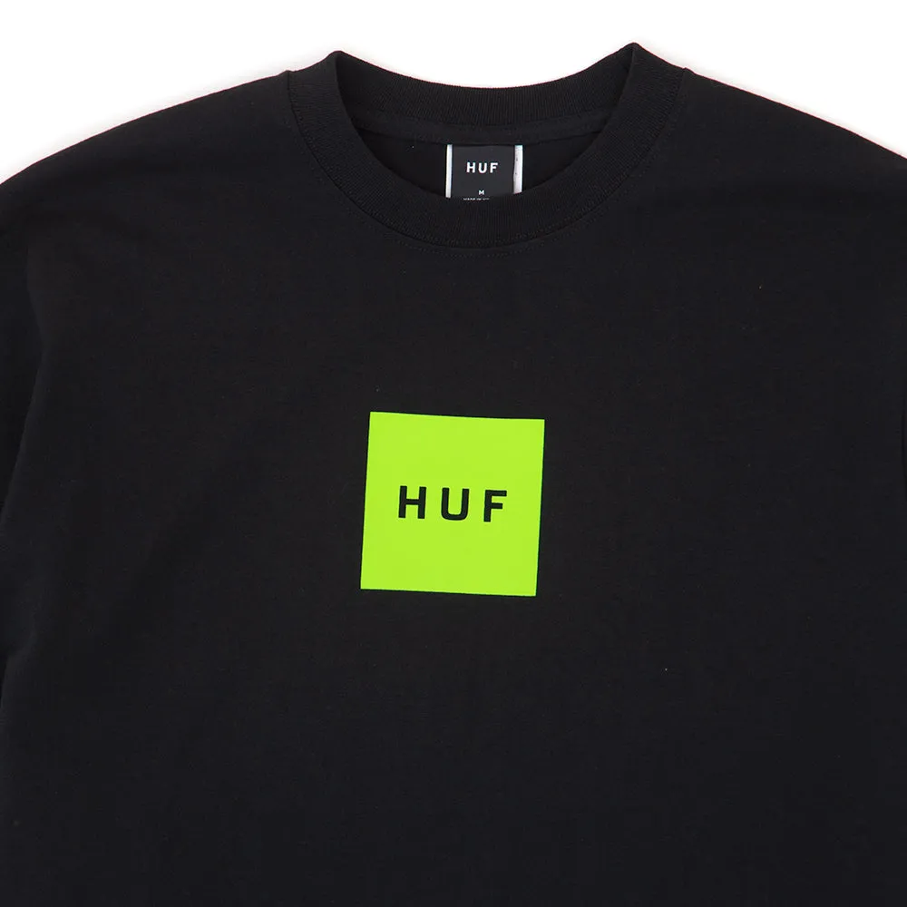 Trendy Layering Simple and Comfortable Set Box S/S T-Shirt (Black) (S)