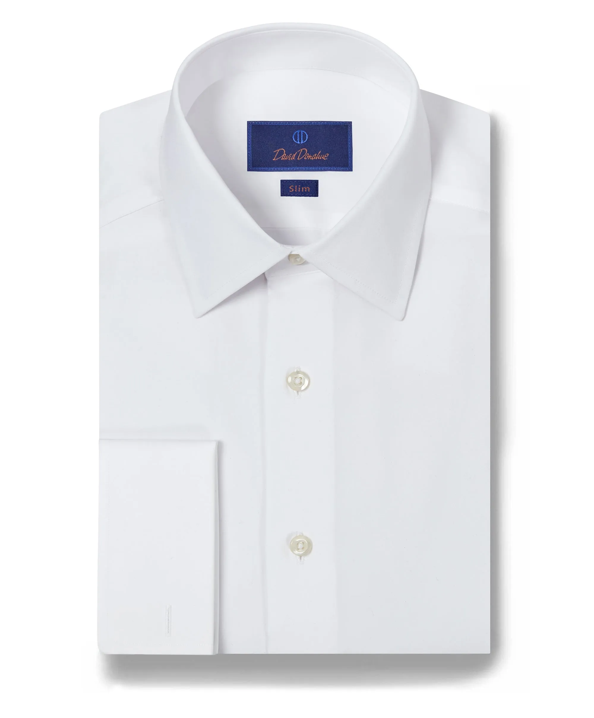 SFCSP6110110 | White Broadcloth French Cuff Dress Shirt Unisex Option