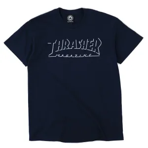 Perfect for Layering Shadow Mag Logo T-Shirt (Navy)