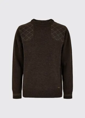 Reinforced Edges Clarinbridge Men's Crew Neck Sweater - Mahogany